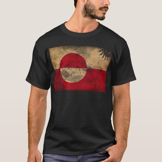Groenlandse vlag t-shirt (Voorkant)