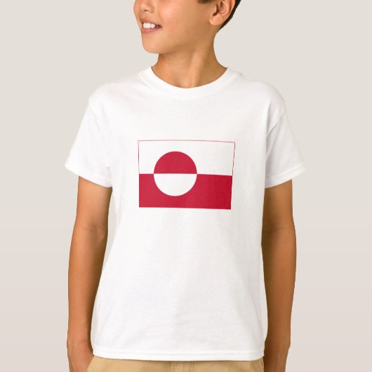 Groenlandse vlag t-shirt (Voorkant)