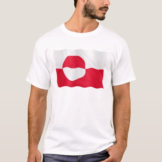 Groenlandse vlag t-shirt (Voorkant)