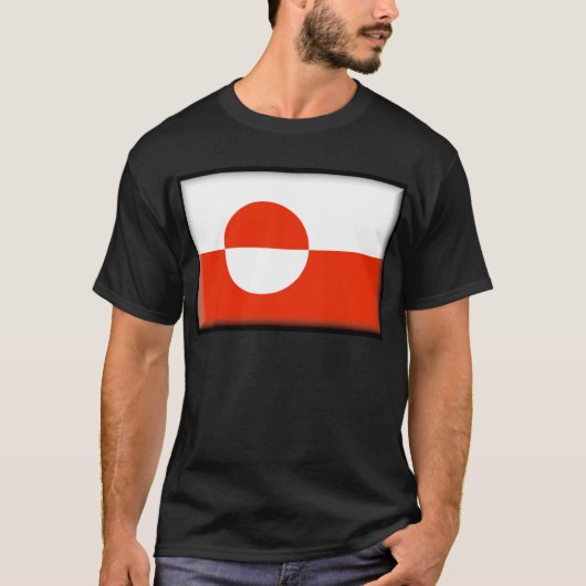 Groenlandse vlag t-shirt (Voorkant)