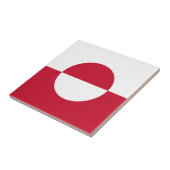 Groenlandse vlag tegeltje (Zijkant)
