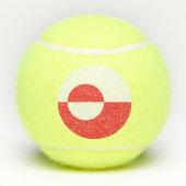 Groenlandse vlag tennisballen (Achterkant)