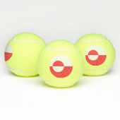 Groenlandse vlag tennisballen (Multi)