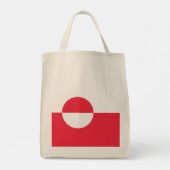 Groenlandse vlag tote bag (Achterkant)