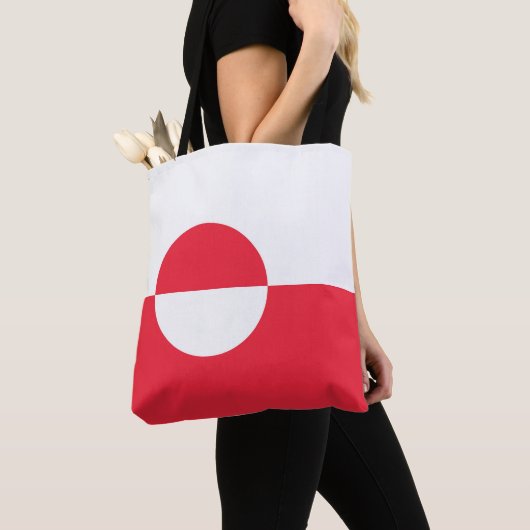 Groenlandse vlag tote bag (Dichtbij)