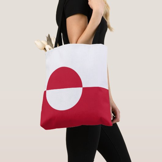 Groenlandse vlag tote bag (Dichtbij)