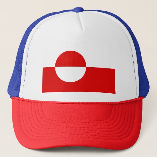 Groenlandse vlag trucker pet (Voorkant)