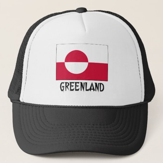 Groenlandse vlag trucker pet (Voorkant)