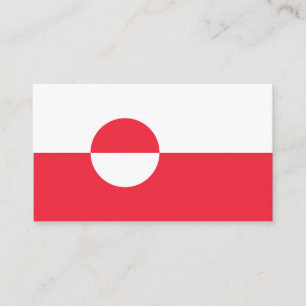 Groenlandse vlag visitekaartje