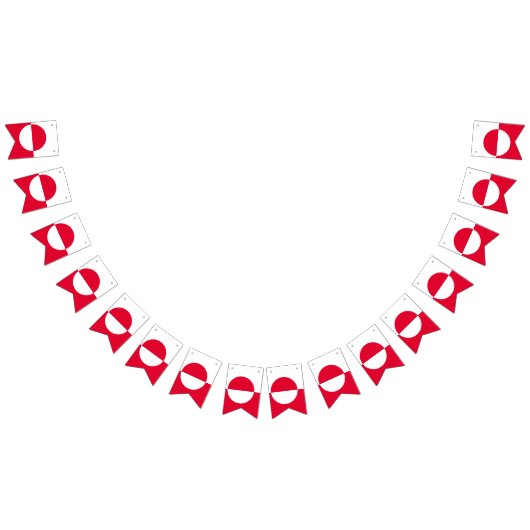 Groenlandse vlag vlaggetjes (Alle)