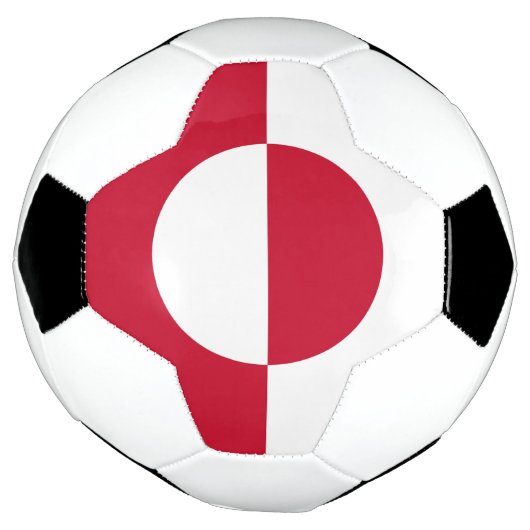 Groenlandse vlag voetbal (Gedraaid)