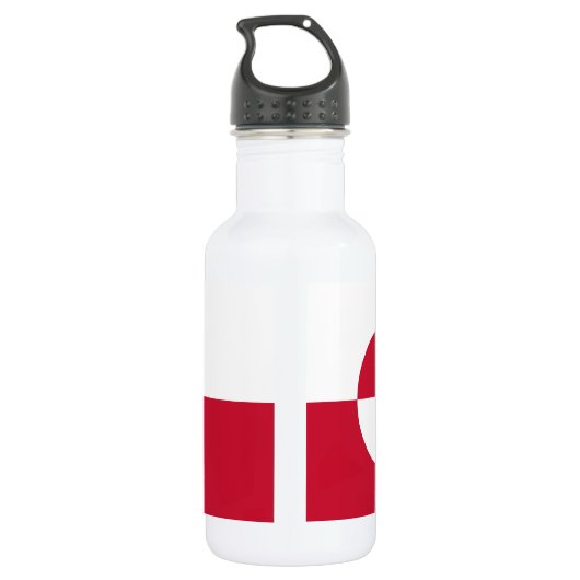 Groenlandse vlag waterfles  (Achterkant)