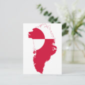 Groenlandse vlaggenKaart GL Briefkaart (Staand voorkant)