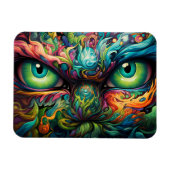 Groenogig monster magneet (Horizontaal)