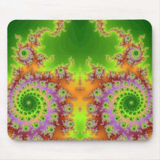 Groenogige fractal muismat (Voorkant)