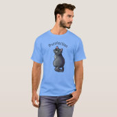 Groenogige Kat T-shirt (Voorkant volledig)