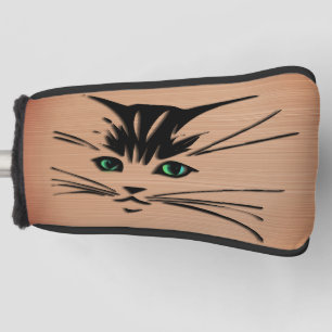 Groenoogkat Rustiek Golfheadcover