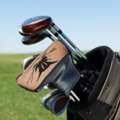 Groenoogkat Rustiek Golfheadcover (Insitu)