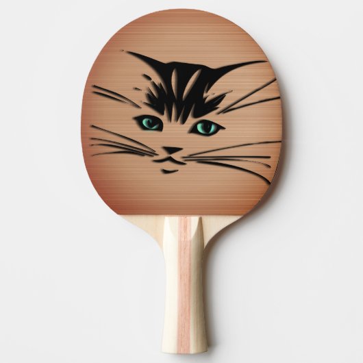 Groenoogkat Rustiek  Tafeltennisbatje (Voorkant)