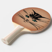 Groenoogkat Rustiek  Tafeltennisbatje (Voorkant Gekanteld)