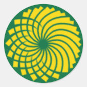 GROENPARTIJ RONDE STICKER (Voorkant)