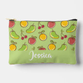 Groenpatroon verse zomervruchten etui (Voorkant)