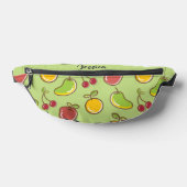 Groenpatroon verse zomervruchten heuptasje (Liggend)