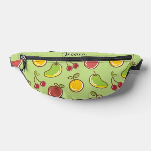 Groenpatroon verse zomervruchten heuptasje (Liggend)