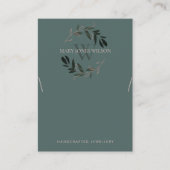 GROENPINK FOLIAGE MONOGRAM KETTING DISPLAY LOGO VISITEKAARTJE (Voorkant)