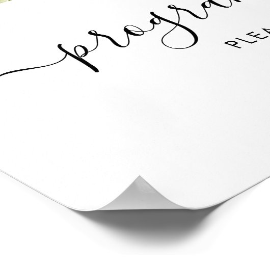 Groenprogramma's Neem Eén Bord Poster (Hoek)