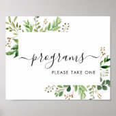 Groenprogramma's Neem Eén Bordje Poster (Voorkant)