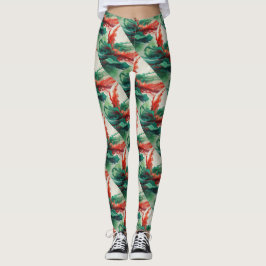 Groenrood vocht Leggings