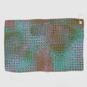 Groense mizzle spots onder raster verouderd golfhanddoek (Horizontaal)