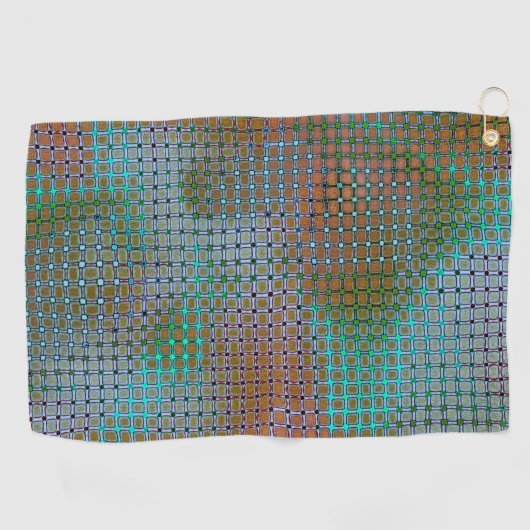 Groense mizzle spots onder raster verouderd golfhanddoek (Horizontaal)