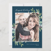 Groenste Prettige Feestdagen | Marine Foto Feestdagenkaart (Voorkant)