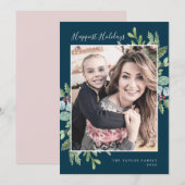 Groenste Prettige Feestdagen | Marine Foto Feestdagenkaart (Voorkant / Achterkant)