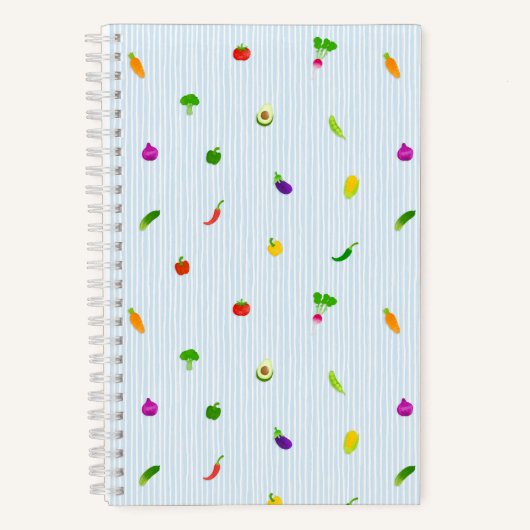 Groente Blauw Notitieboek (Voorkant)