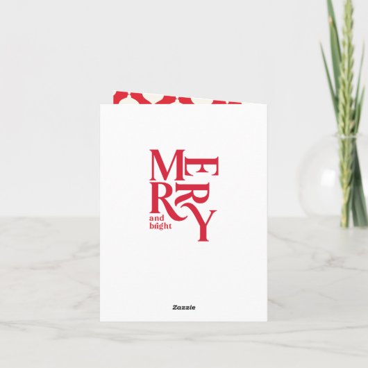  groente en heldere kleurrijke Chritsmas Aankondiging (Achterkant)