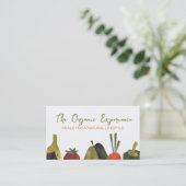 Groente fruitboeren markt chef kookklasse visitekaartje (Staand voorkant)