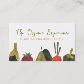 Groente fruitboeren markt chef kookklasse visitekaartje (Voorkant)