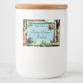 Groente gepersonaliseerd voedseletiket voedselcontainer etiket (Voorkant)