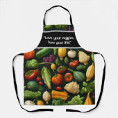 Groente overal voor Chef in de keuken Schort (Voorkant)