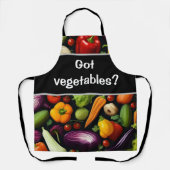 Groente overal voor supermarkt schort (Voorkant)