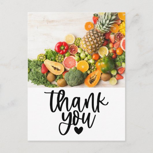 Groente plantaardig Vegetarisch waardering Briefkaart (Voorkant)