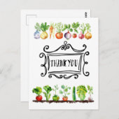 Groente plantaardig Vegetarische waardering Briefkaart (Voorkant / Achterkant)