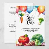 Groente plantaardig Vegetarische waardering Kaart (Voorkant / Achterkant)