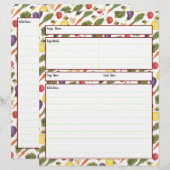 Groente Receptblad (Voorkant / Achterkant)