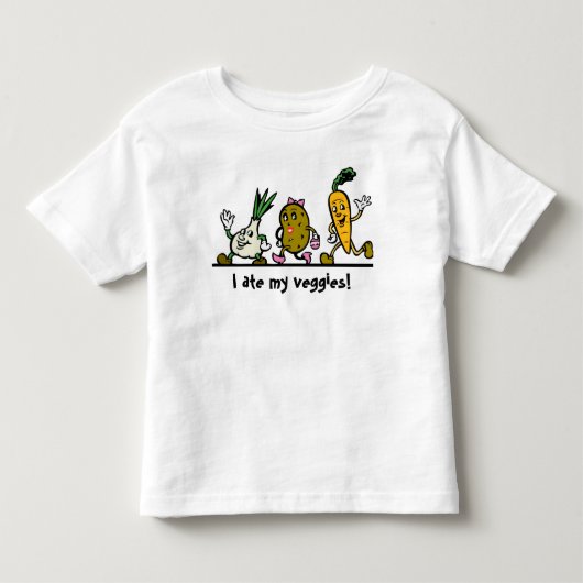 Groente Ui Aardappel Wortel Kind T Shirt (Voorkant)
