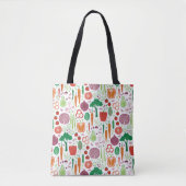 Groente Voedsel Kunst Boerenmarkt Tote Bag (Voorkant)