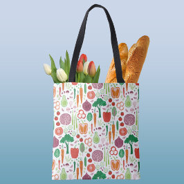 Groente Voedsel Kunst Boerenmarkt Tote Bag